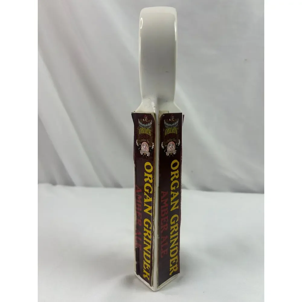Mankato Brewery Organ Grinder Amber Ale Ceramic Beer Tap Handle Minnesota